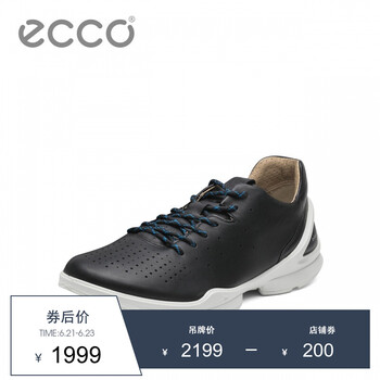 愛步（ECCO）男士黑色84180401001 39