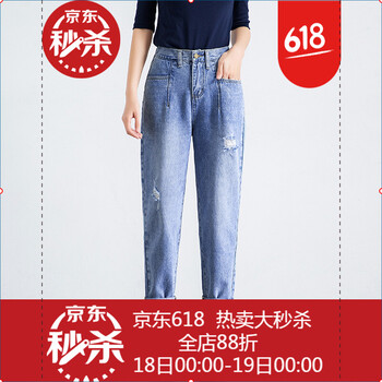 寬松鏤空牛仔褲，穿出你的少女心
