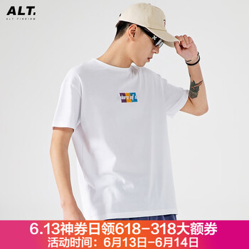 ALTFINEISM 短袖 男士T恤 款A(yù)白色 
