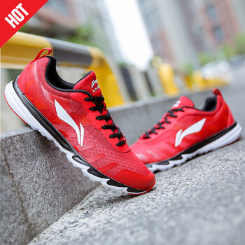 李寧（LI-NING）跑步鞋-3亮霓紅/新基礎(chǔ)黑 