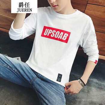 騎士普?。≒utino Rider） 長(zhǎng)袖 男士T恤 白色 XL，L，XXXL，XXL，M