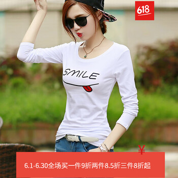 阿十伊 3D，不對稱，鉆飾，印花，立體裝飾 短袖 T恤 女 圓領(lǐng)