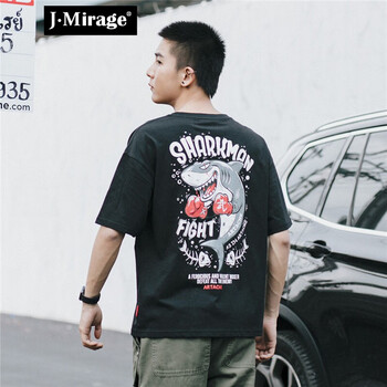 J·Mirage 短袖 男士T恤 黑色 9124 