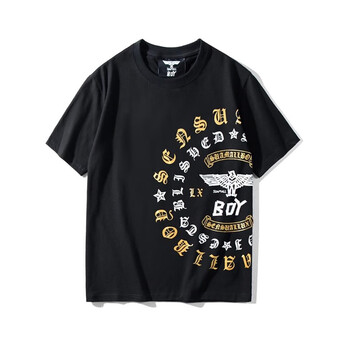 華詞 短袖 男士T恤 黑色28 