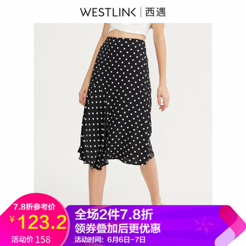 圓點(diǎn)一步裙