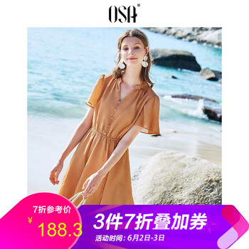 元素,品牌,流行,新款,雪紡,衣裙,趨勢(shì),黃色,樣式