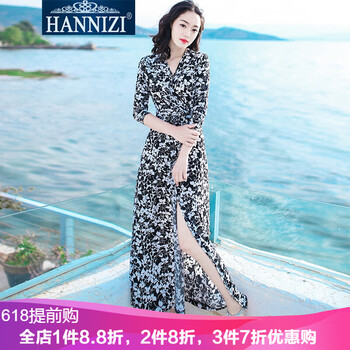 韓尼姿（HANNIZI） 碎花  連衣裙