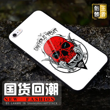 蘋果6骷髏手機殼