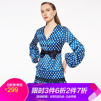 新款波點(diǎn)燈籠裙