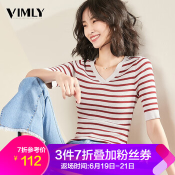 梵希蔓（vimly）針織衫五分袖