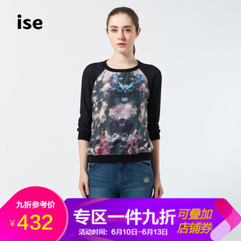 ise  短袖 T恤 女 圓領(lǐng)
