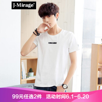 J·Mirage 短袖 男士T恤 913 白色 