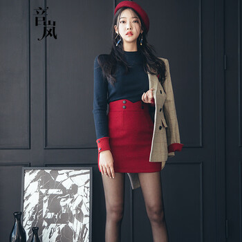 純色長(cháng)袖打底衫，微胖妹子的福音