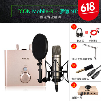 RODE  懸掛式 麥克風(fēng) 艾肯Mobile-R聲卡套裝