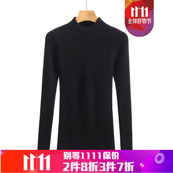 百搭翻領(lǐng)長袖毛衣，時尚又顯瘦