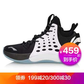 李寧（LI-NING）籃球鞋標(biāo)準(zhǔn)黑/標(biāo)準(zhǔn)白019 音速7 39