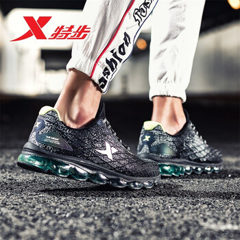 特步（XTEP）跑步鞋air mega黑綠 39