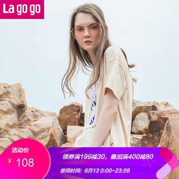 lagogo 亮片 短袖 T恤 女 圓領(lǐng)