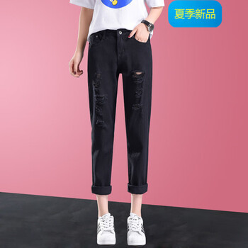 高腰九分褲，短腿妹子福音
