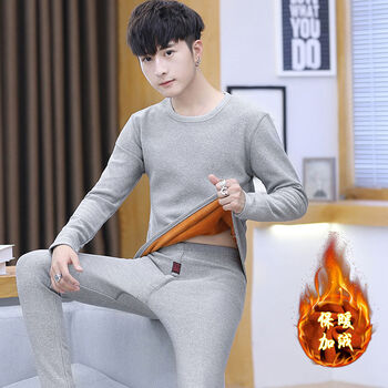其他品牌 長(zhǎng)袖 男士T恤 2801灰色 套裝 