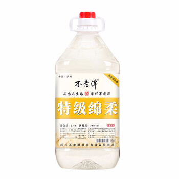 不老潭38度2.5L，750ml及以上 濃香型，濃香
