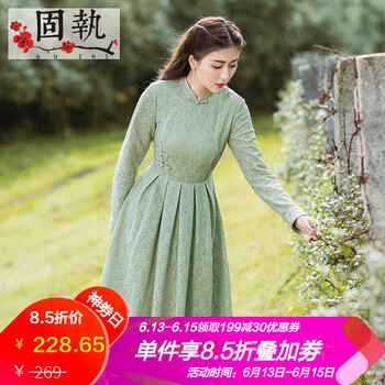 固執(zhí)（OBSTINATE） 純色 紐扣，蕾絲 連衣裙