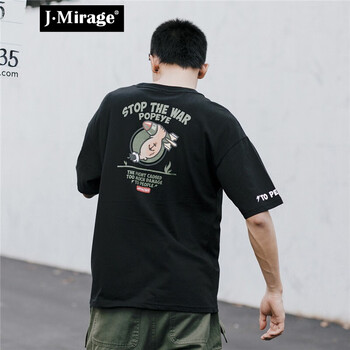 J·Mirage 短袖 男士T恤 黑色 9123 