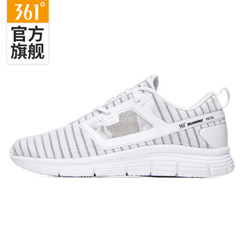 361度跑步鞋361度白/烏黑色 35，36，37，38，39，40，41