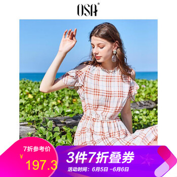 OSA格子連衣裙
