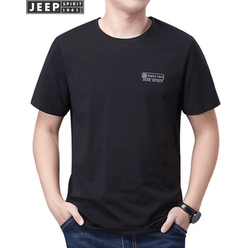 吉普（JEEP） 短袖 男士T恤 黑色 XL，L，XXXL，M，XXL