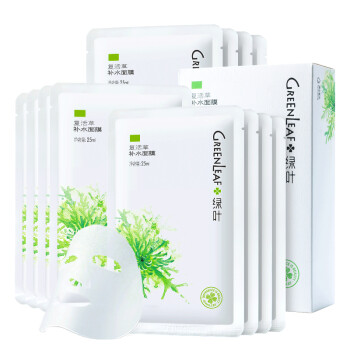 綠葉（Green Leaf）面膜細(xì)致毛孔，補水保濕，提拉緊致