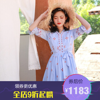 純色袖連衣裙，微胖妹子的好幫手