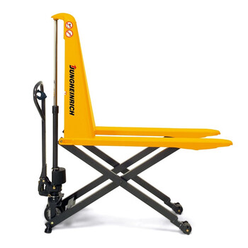 德国永恒力 AMX 10 剪式液压搬运车 手动快速提升型 载重1.0t ，提升高度800mm，橡胶转向轮尼龙承载轮