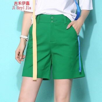 吉禾伊嘉 高腰 微喇褲 女 九分褲 休閑褲