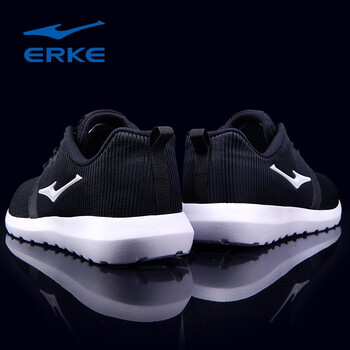 鴻星爾克（ERKE）跑步鞋正黑/正白4118 