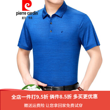 皮爾卡丹（pierrecardin） 短袖 男士T恤 10H09寶蘭色 