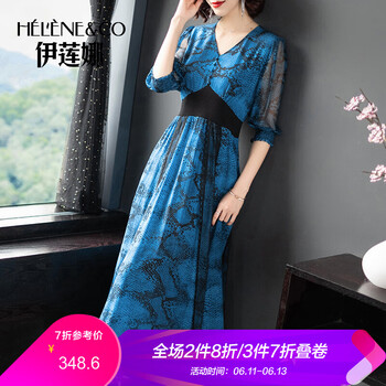 伊蓮娜（Helene & co）  拼接，鏤空，印花，紗網(wǎng)，蕾絲 連衣裙