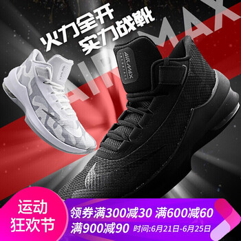 耐克（NIKE）籃球鞋 AO6550-001 黑色 41
