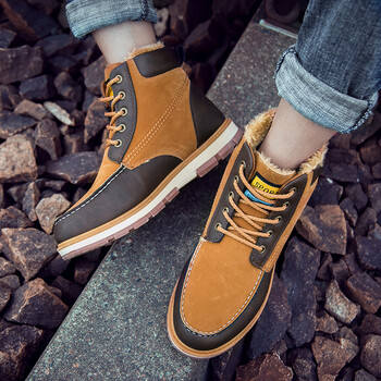 西域駱駝（VANCAMEL）男士棕色棉鞋MG61 43