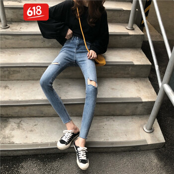 牛仔喇叭褲，微胖妹子的好幫手