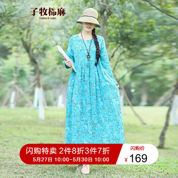 子牧,排名,袖連衣裙,排行榜,牧棉,麻長,袖連衣裙,棉麻,推薦