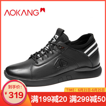 奧康（Aokang）男士黑色183450009 38