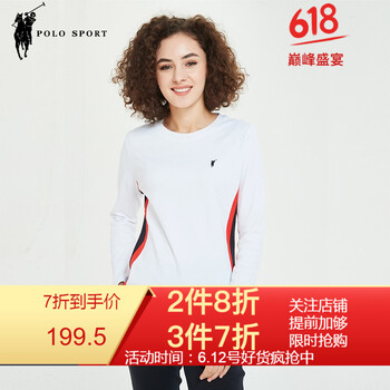POLO SPORT 印花 短袖 T恤 女 圓領(lǐng)