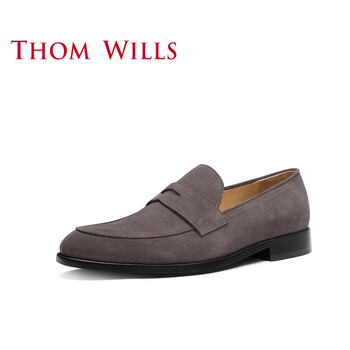THOM WILLS男士深灰反絨A036 38