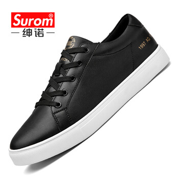 紳諾（SUROM）男士黑白-1741-皮面款 41