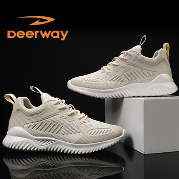 德?tīng)柣荩―EERWAY）跑步鞋米色 