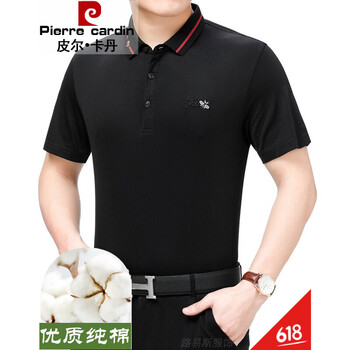 皮爾卡丹（pierrecardin） 短袖 男士T恤 2945黑色 