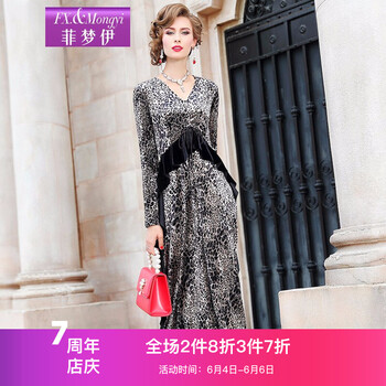 時(shí)尚長(cháng)袖連衣裙，打造優(yōu)雅小臉