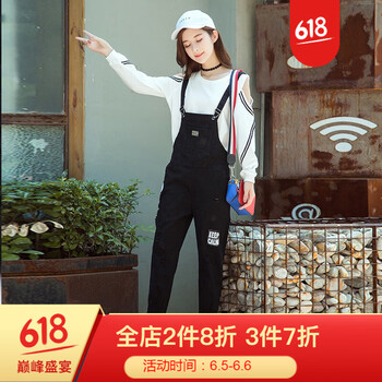 高腰減齡背帶褲，微胖妹子的福音