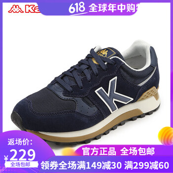 背靠背（kappa）跑步鞋深藍/銀色-806 35，36，37，38，39